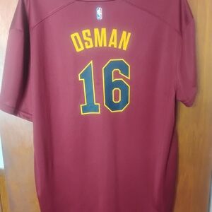 Cedi Osman Throwback Jersey Fanatics Maroon Basketball Jersey with Gold Accents